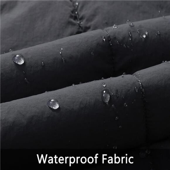 Women's Winter Coat Long Waterproof Parka - Warm Charcoal - Picture 5 of 5